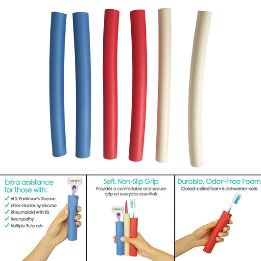 6-Pack Foam Tubing for Utensils Spoon Pencils Fork for Disabled Elderly