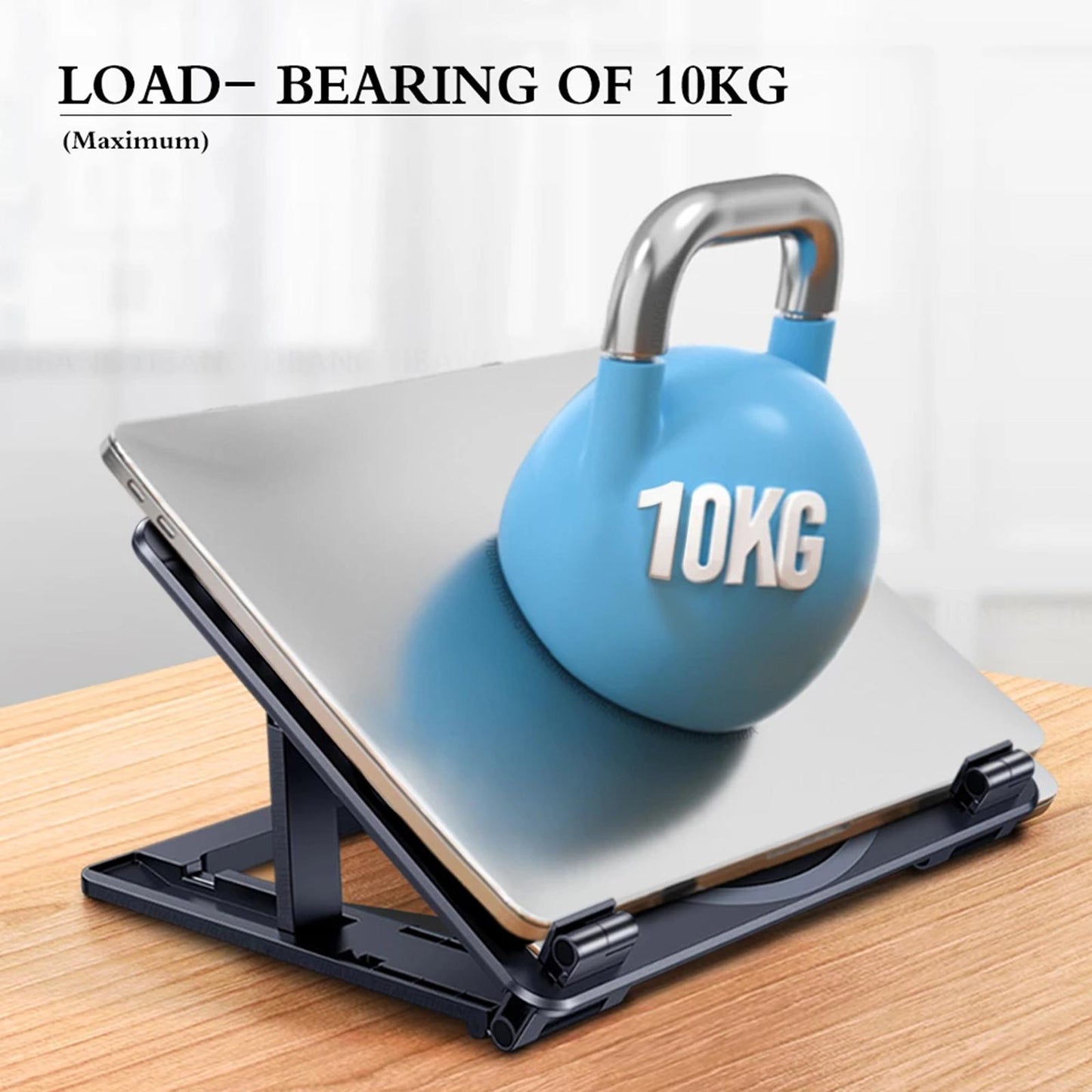 Laptop Cooling Pad with 2 Quiet Fans Light-Weight Cooler Stand for Notebook Black