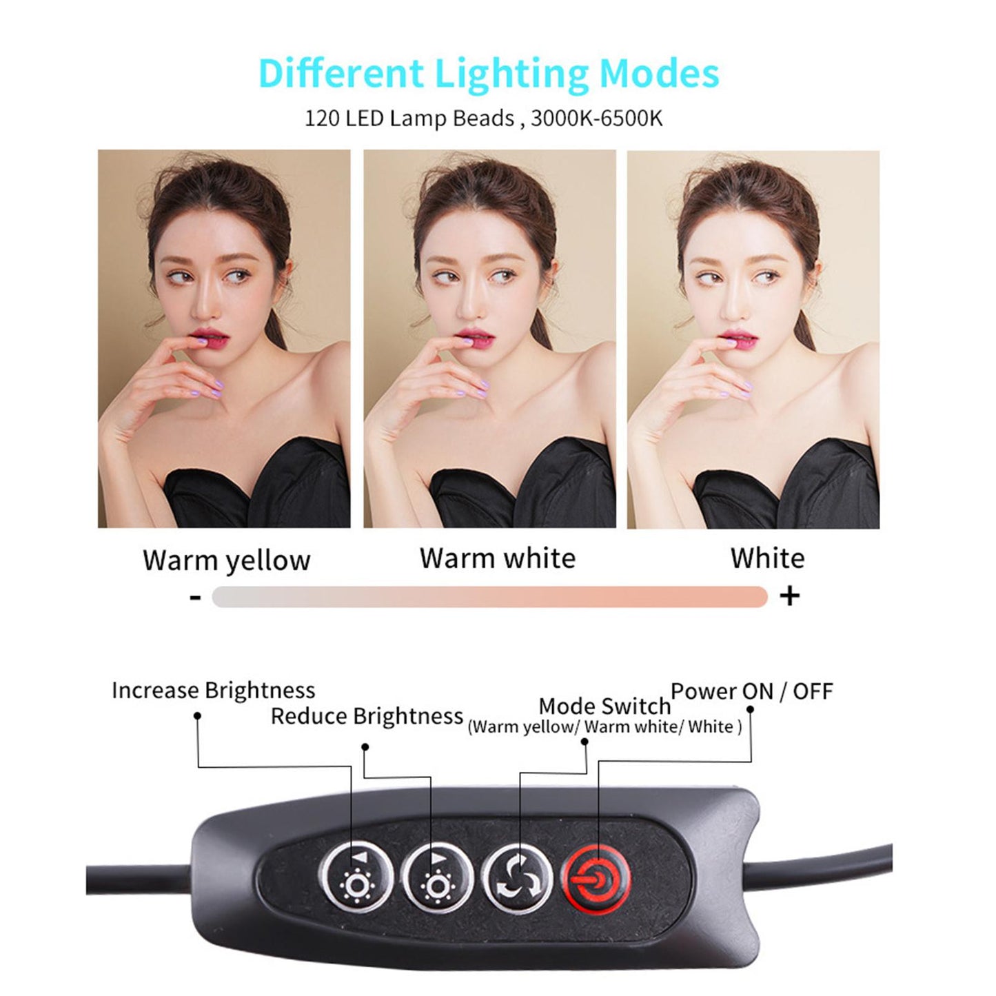 Mini LED Video Light Pocket Photo Light for Video Recording Photography