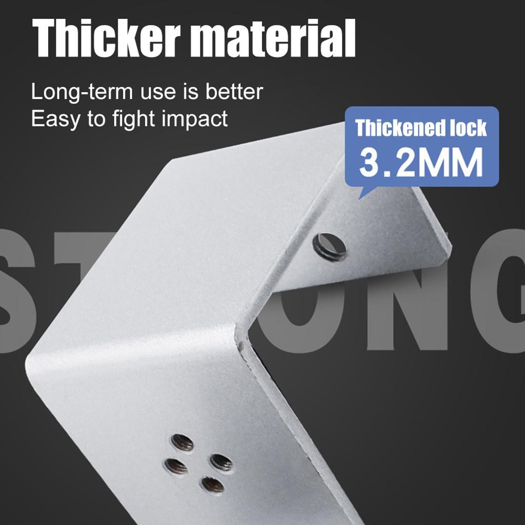 Desk Partition Clamp Office Shelf Bracket Desktop Screen Clip Holder  White