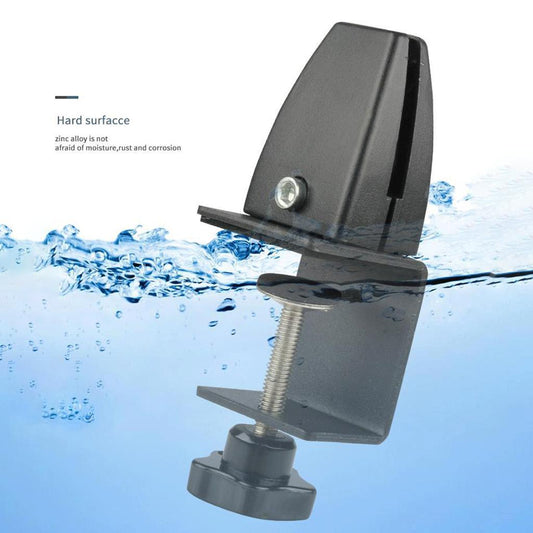 Desk Partition Clamp Office Shelf Bracket Desktop Screen Clip Holder  Black