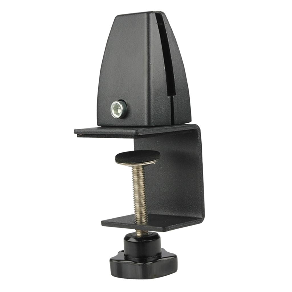 Desk Partition Clamp Office Shelf Bracket Desktop Screen Clip Holder  Black