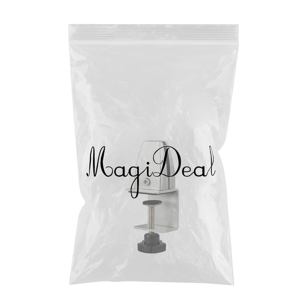 Desk Partition Clamp Office Shelf Bracket Desktop Screen Clip Holder  Silver