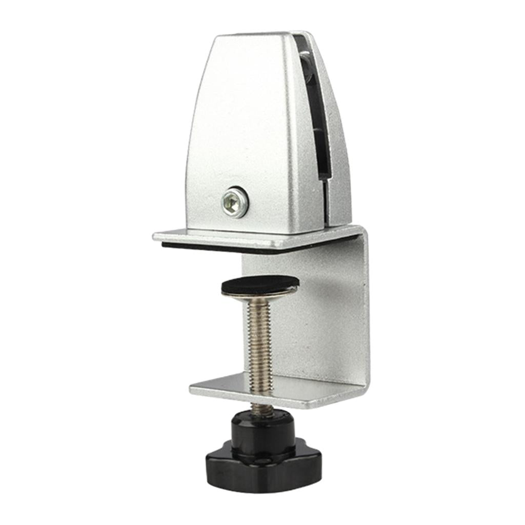 Desk Partition Clamp Office Shelf Bracket Desktop Screen Clip Holder  Silver