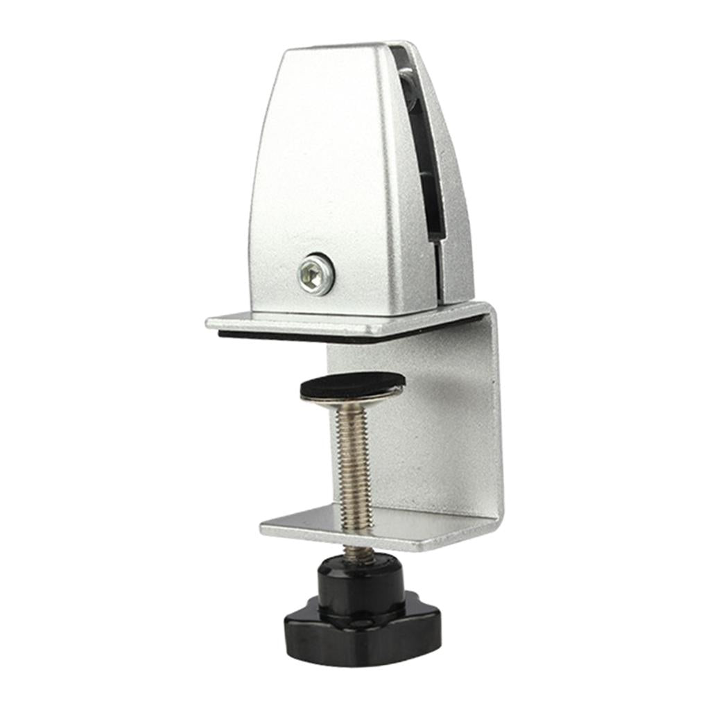 Desk Partition Clamp Office Shelf Bracket Desktop Screen Clip Holder  Silver