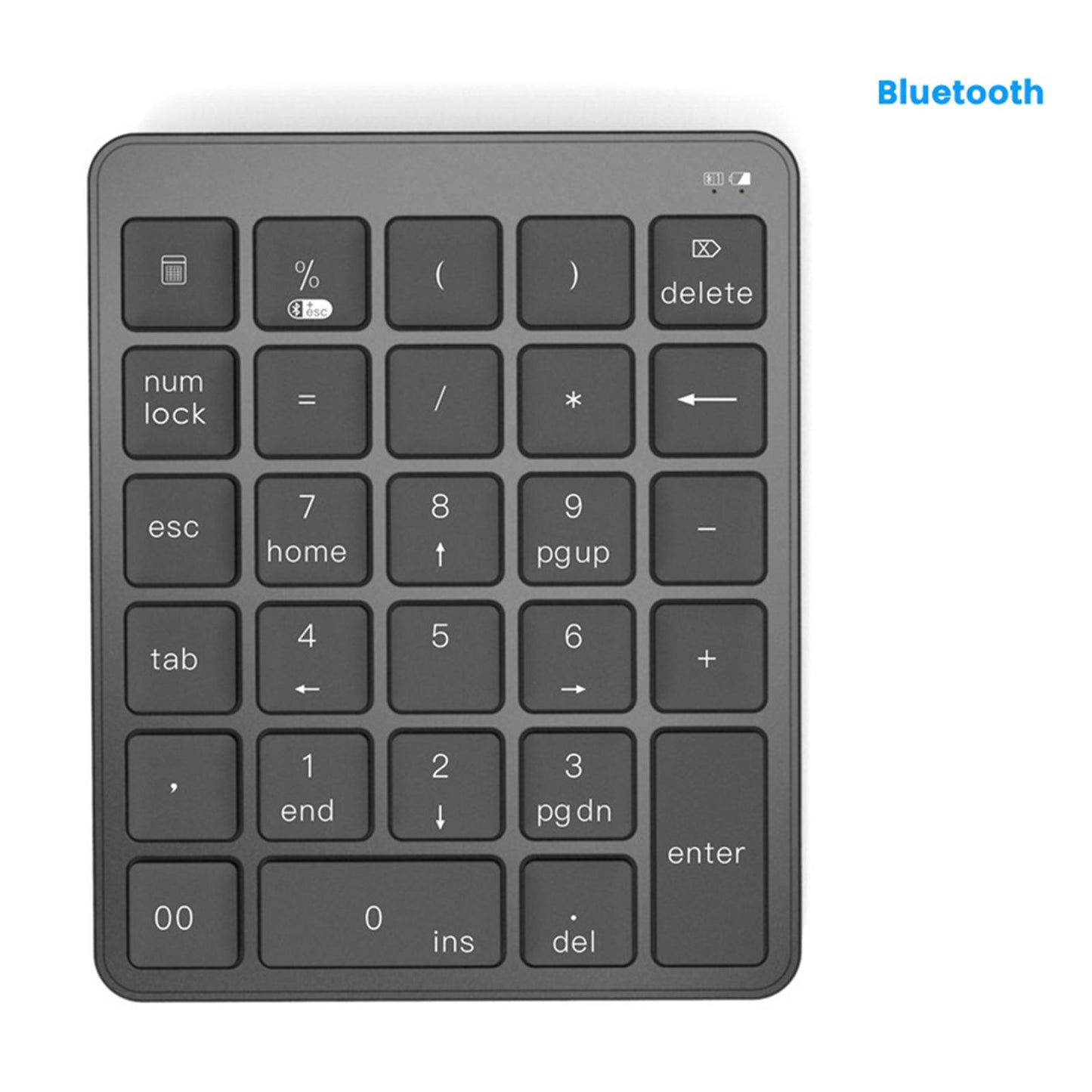 Wireless Bluetooth Number Pad Numeric Keypad 28 Key Digita Keyboard for PC