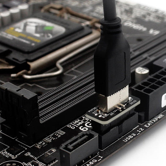 Vertical USB 3.0 19P 20P To Type E Adapter Converter for Motherboard