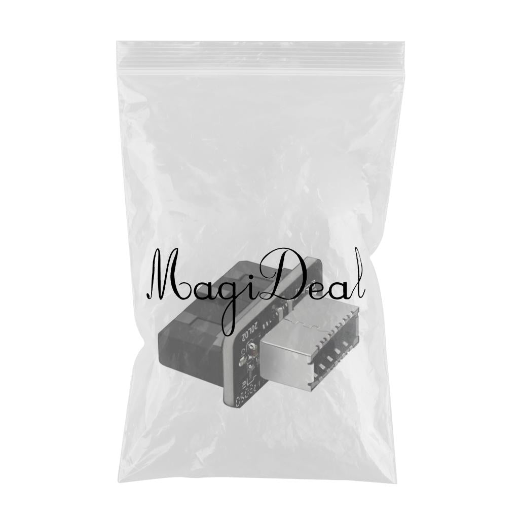 Vertical USB 3.0 19P 20P To Type E Adapter Converter for Motherboard