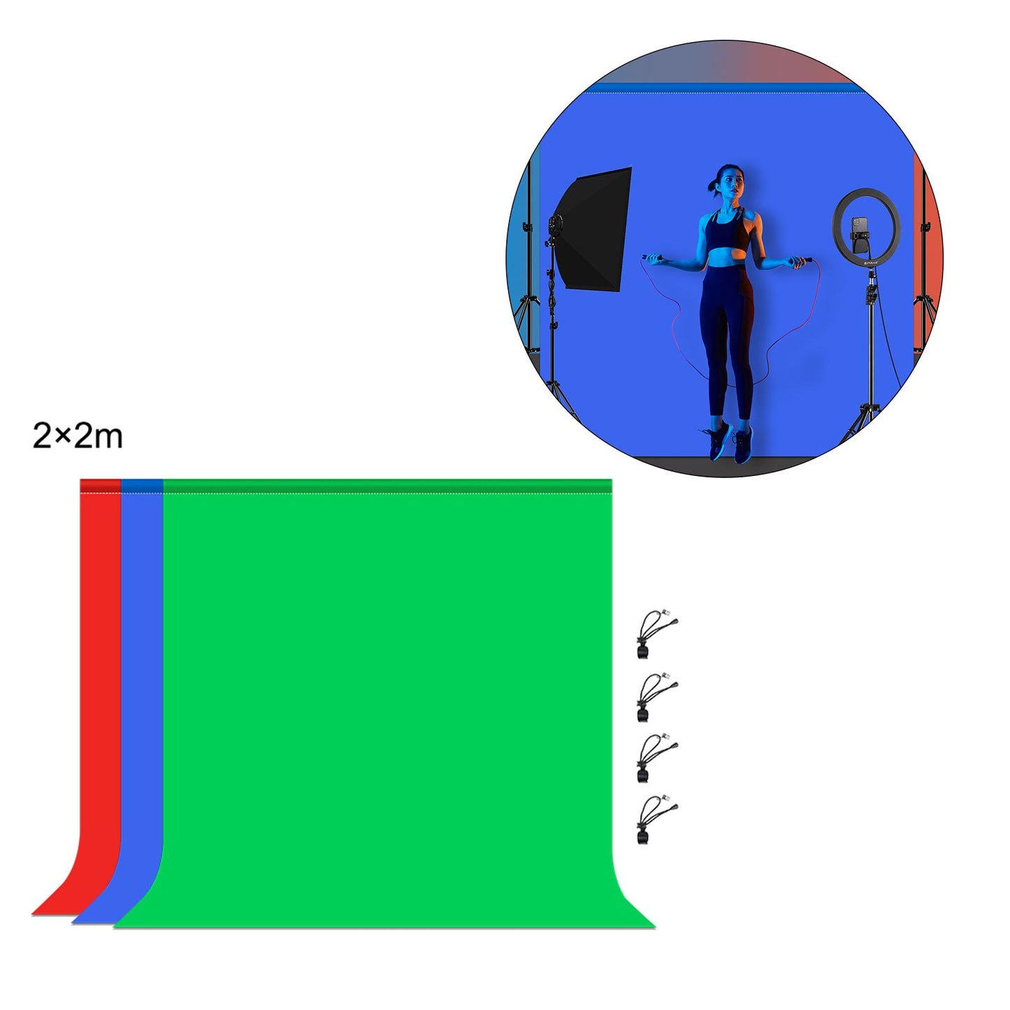 Photography Background Backdrops Studio Cloth Colorful For Studio Red
