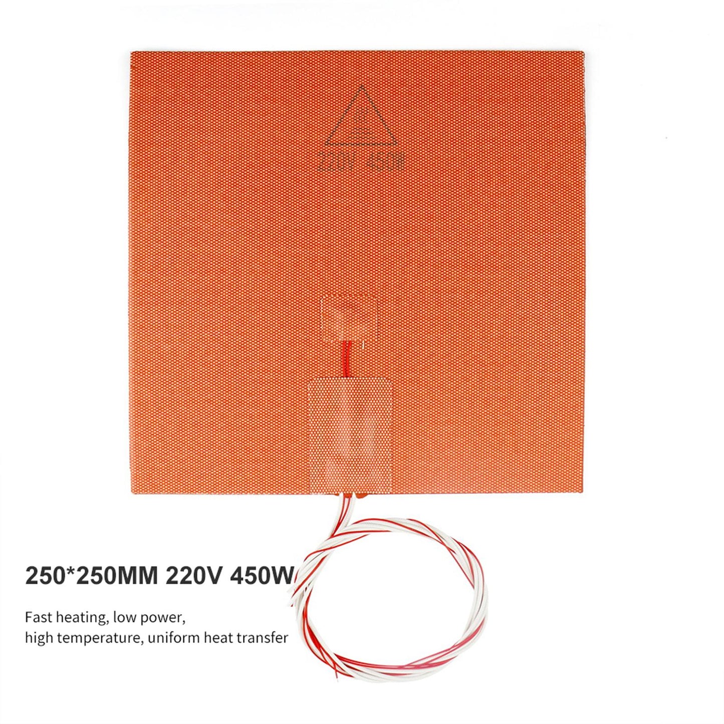3D Printer Silicone Heater Heatbed 450W 220V 250x250mm
