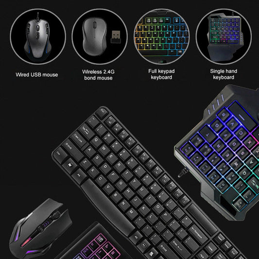 Keyboard and Mouse Adapter for N-Switch USB Keyboard Support 3.5mm Headset Red Blue