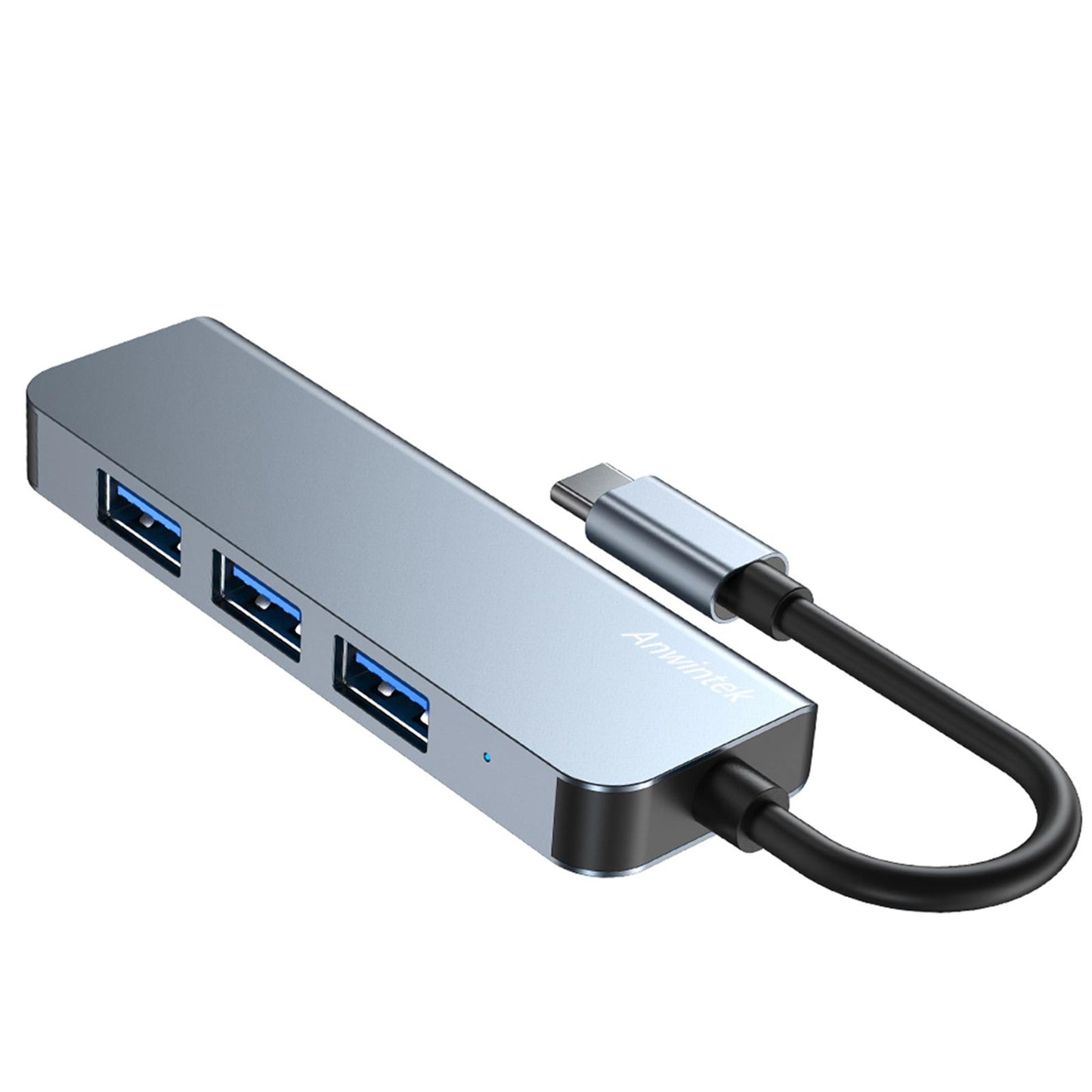 Compact 4-in-1 USB C Hub 4 Port Type C to USB Hub Adapter Splitter Expansion