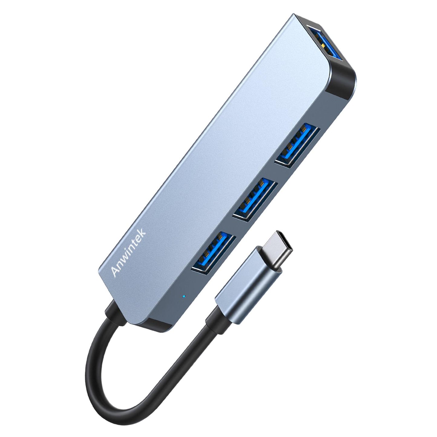 Compact 4-in-1 USB C Hub 4 Port Type C to USB Hub Adapter Splitter Expansion