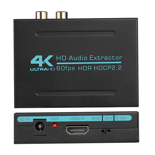 4K HD HDMI 2.0 HDCP 2.2 Audio Extractor Splitter Adapter Converter