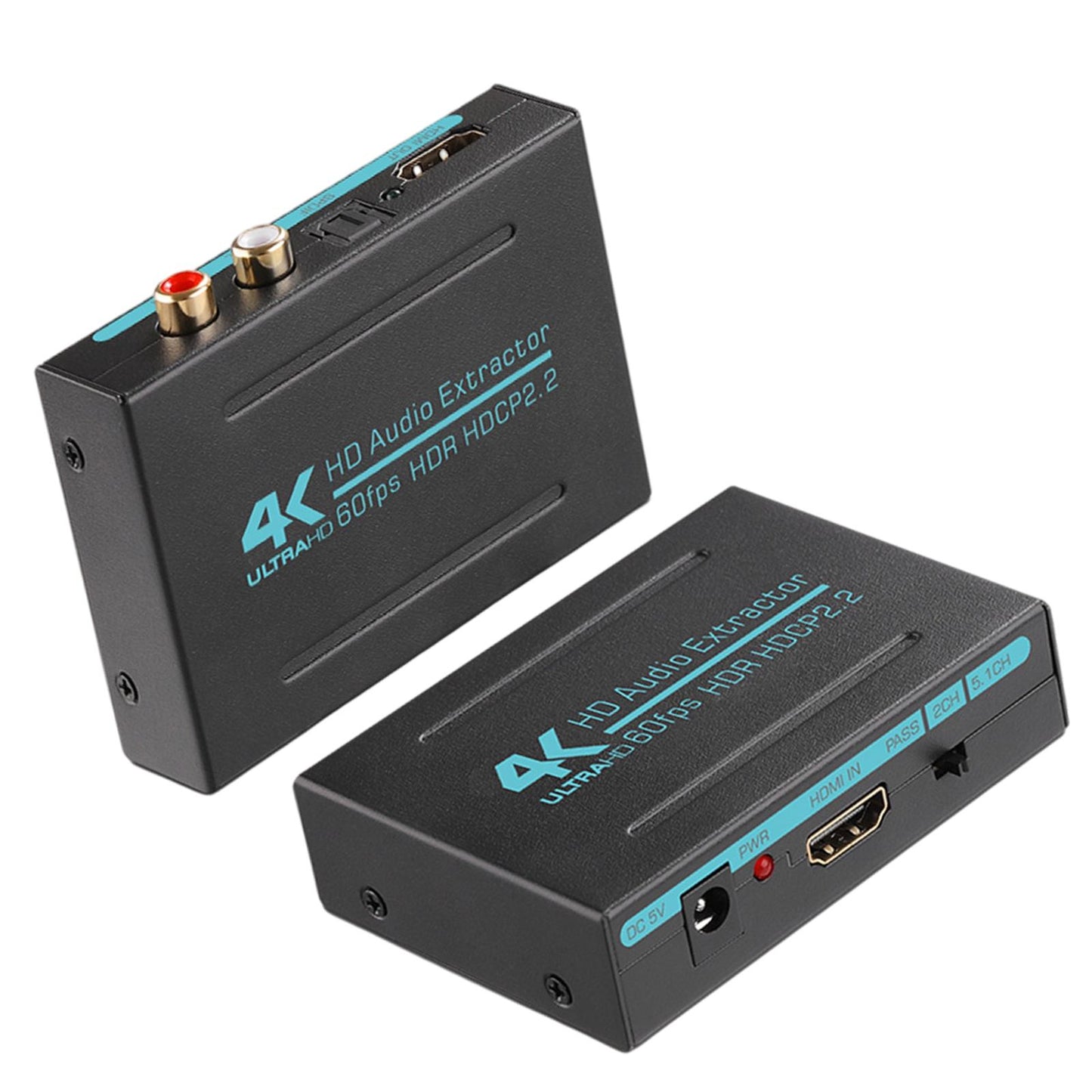 4K HD HDMI 2.0 HDCP 2.2 Audio Extractor Splitter Adapter Converter