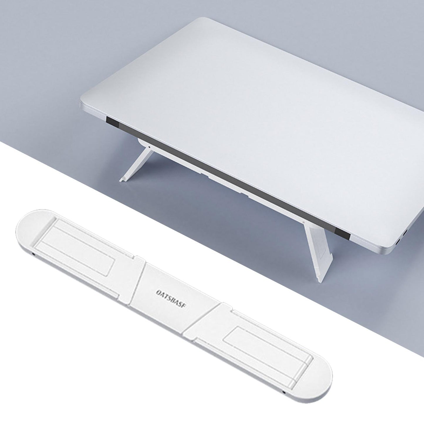 Portable Foldable Desk Laptop Stand Riser Holder for 11 to 17 inch  White