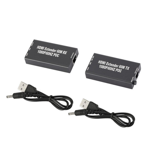 HDMI Extender Balun with IR Over Single CAT5e or CAT6 60M  USB power supply