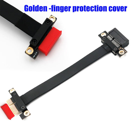 PCI-e PCI Express 36PIN 1X Extension cable Extender 180 Degree 20cm