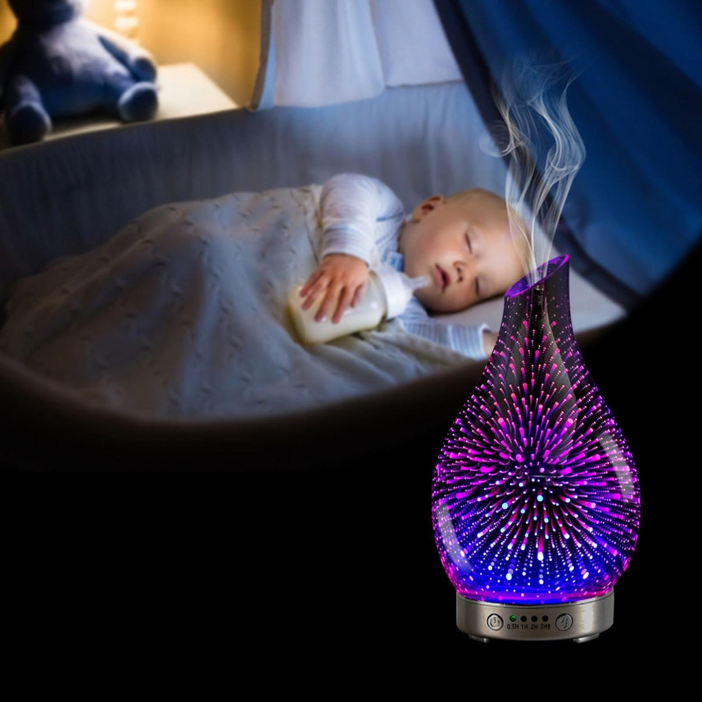 Essential Oil Diffuse Aromatherapy Ultrasonic Humidifier Air Purifier
