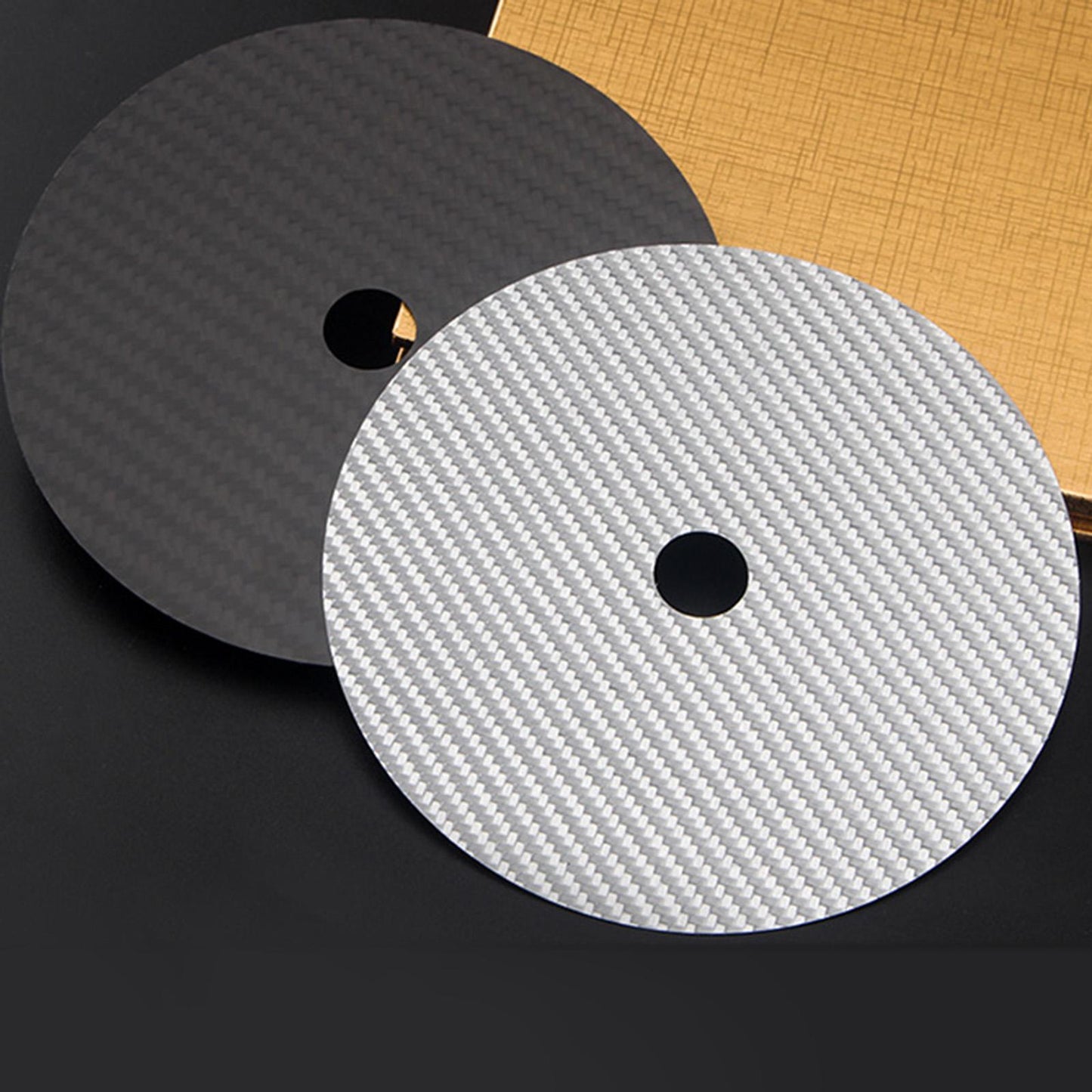 CD Stabilizer Tuning Mat HIFI Buffer Pads DVD Disc Up Tray  Black