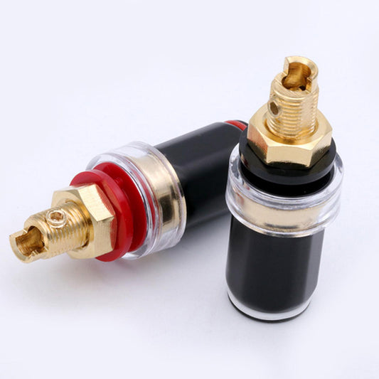 2 pair Pure Copper Amplifier Speaker Terminal Binding Post gold plating