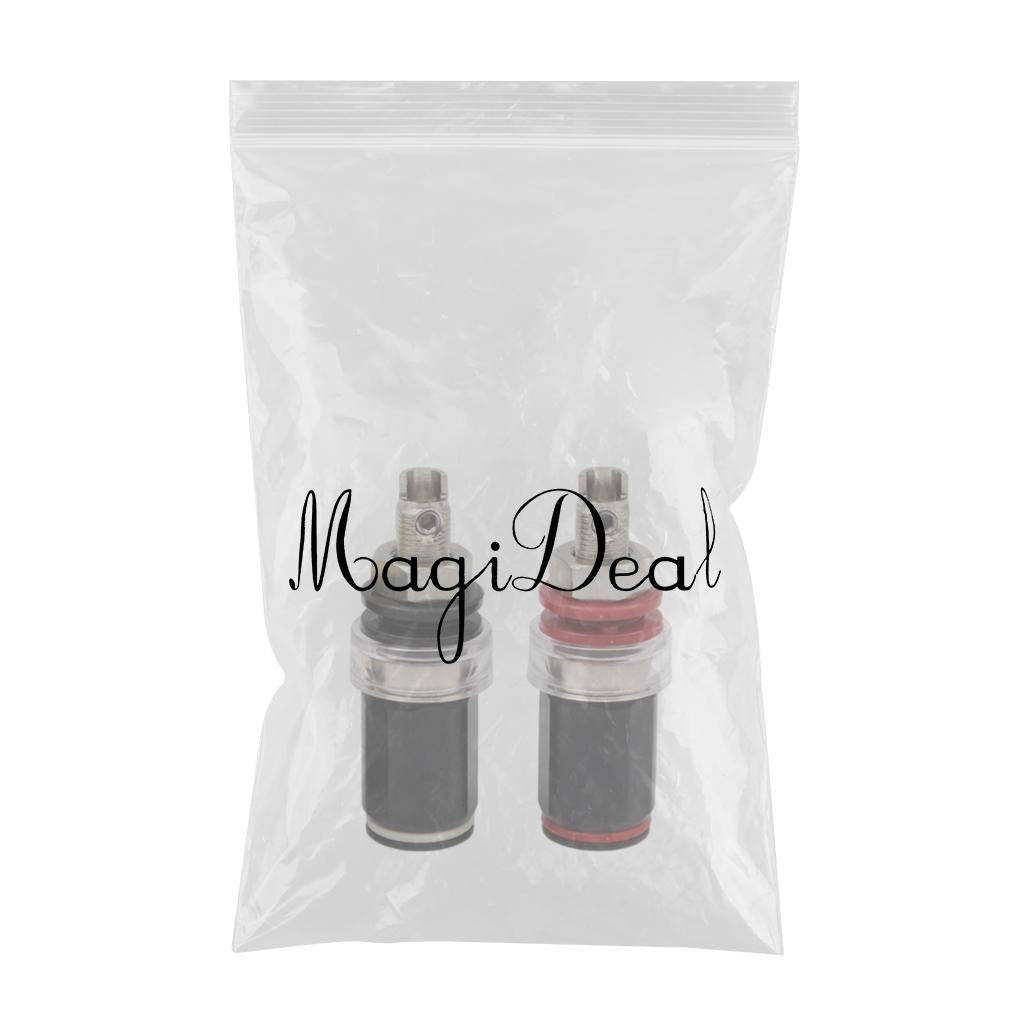 2 pair Pure Copper Amplifier Speaker Terminal Binding Post nickel plating