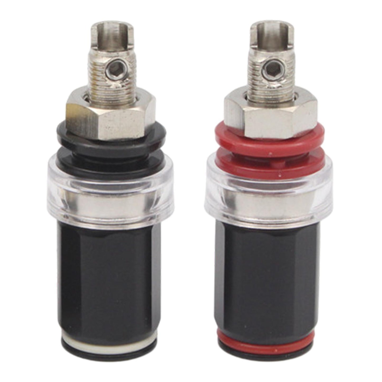 2 pair Pure Copper Amplifier Speaker Terminal Binding Post nickel plating