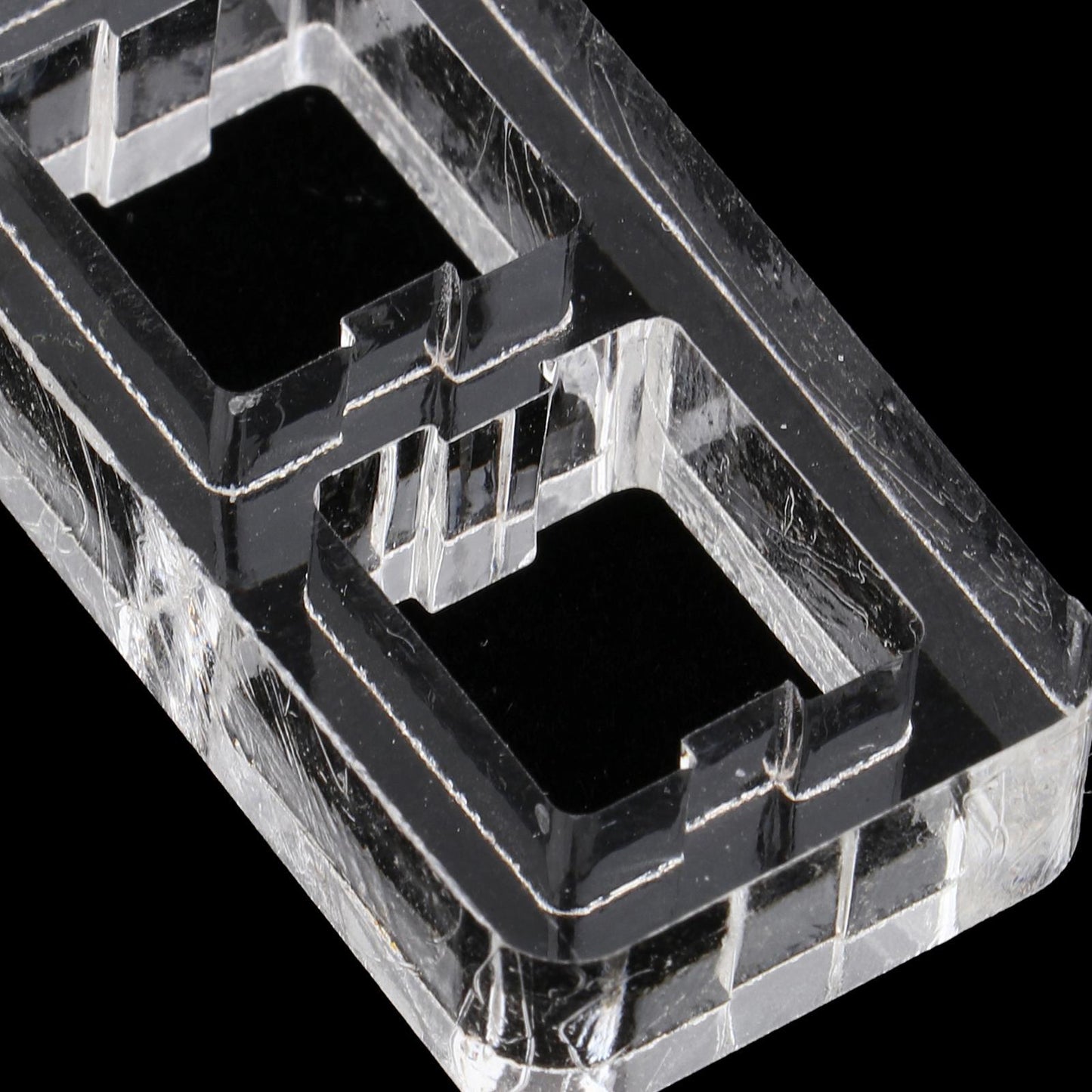 Clear Switch Tester Base Acrylic Plate for Cherry Mx Switch 1x2 board