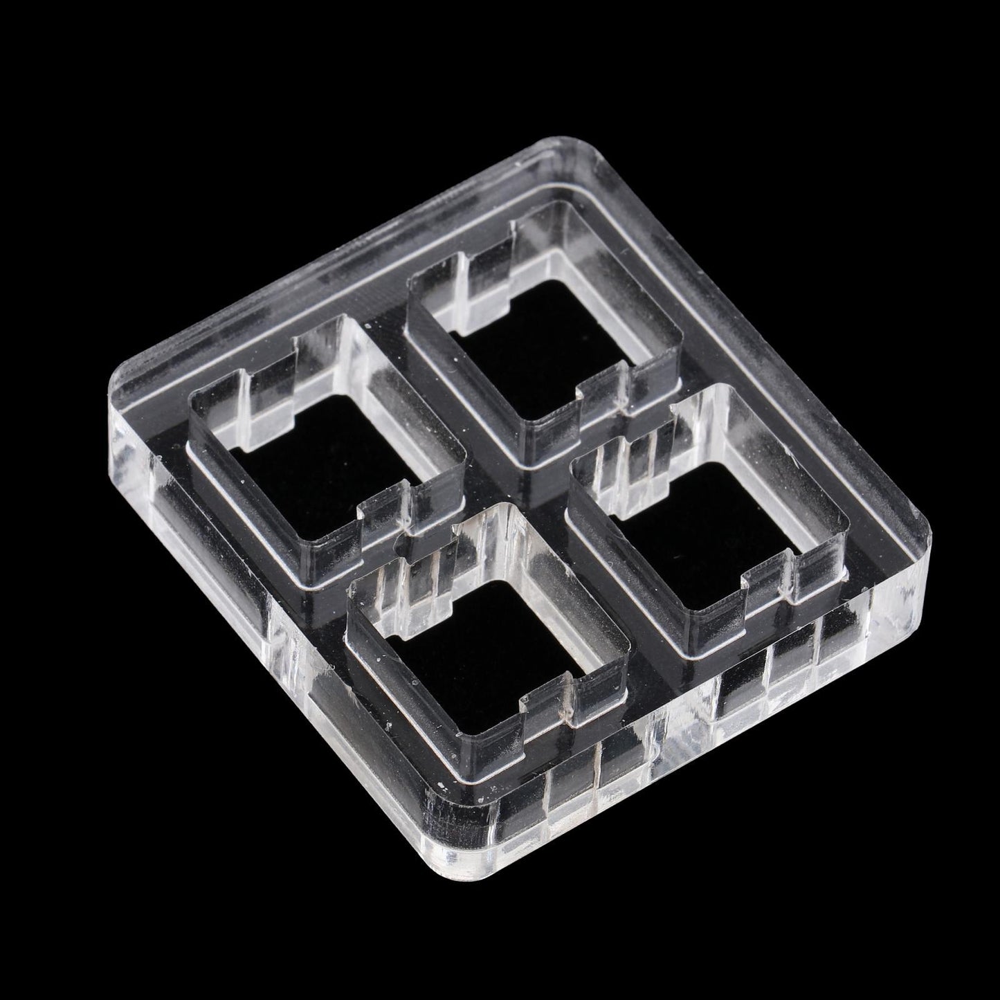 Clear Switch Tester Base Acrylic Plate for Cherry Mx Switch 2x2 board