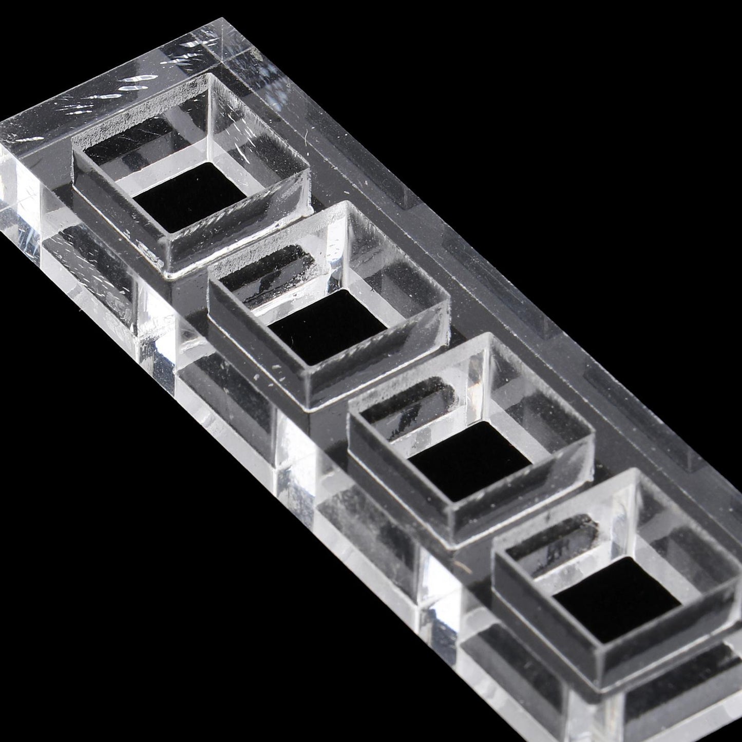 Clear Switch Tester Base Acrylic Plate for Cherry Mx Switch 1x4 board
