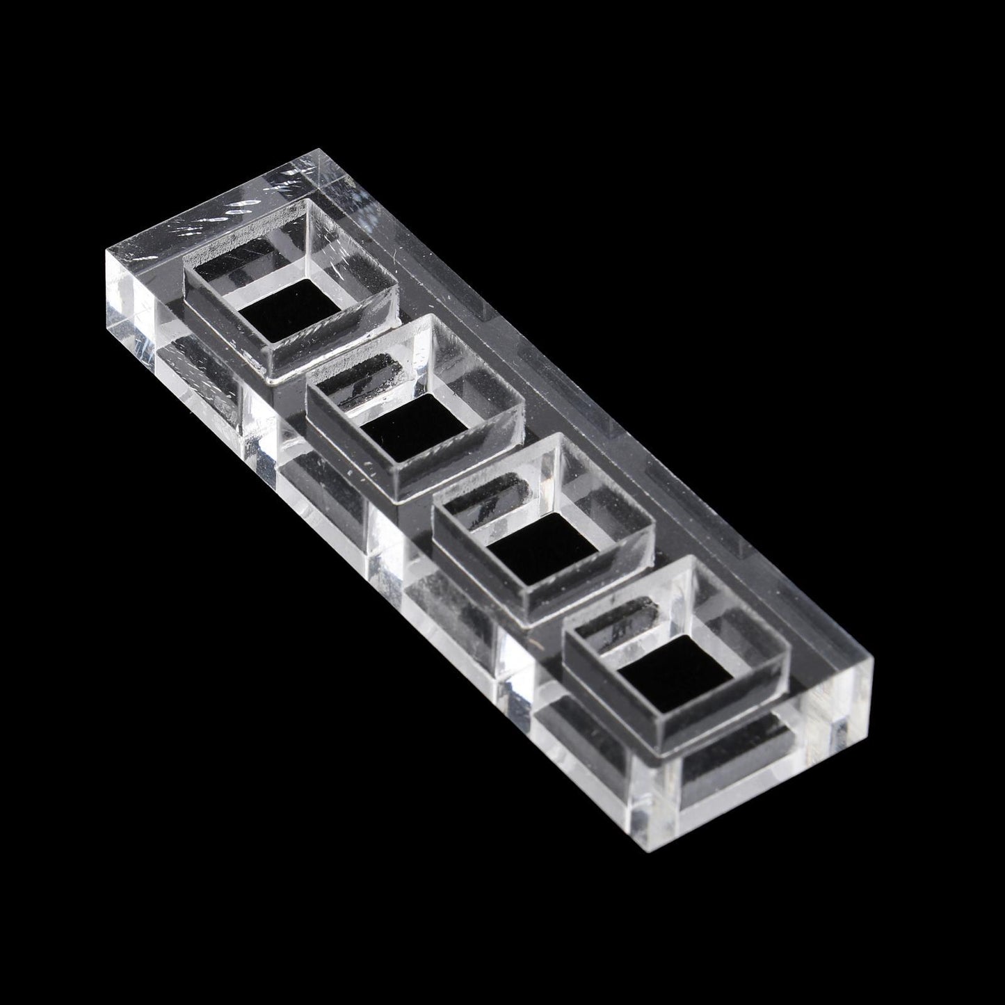 Clear Switch Tester Base Acrylic Plate for Cherry Mx Switch 1x4 board