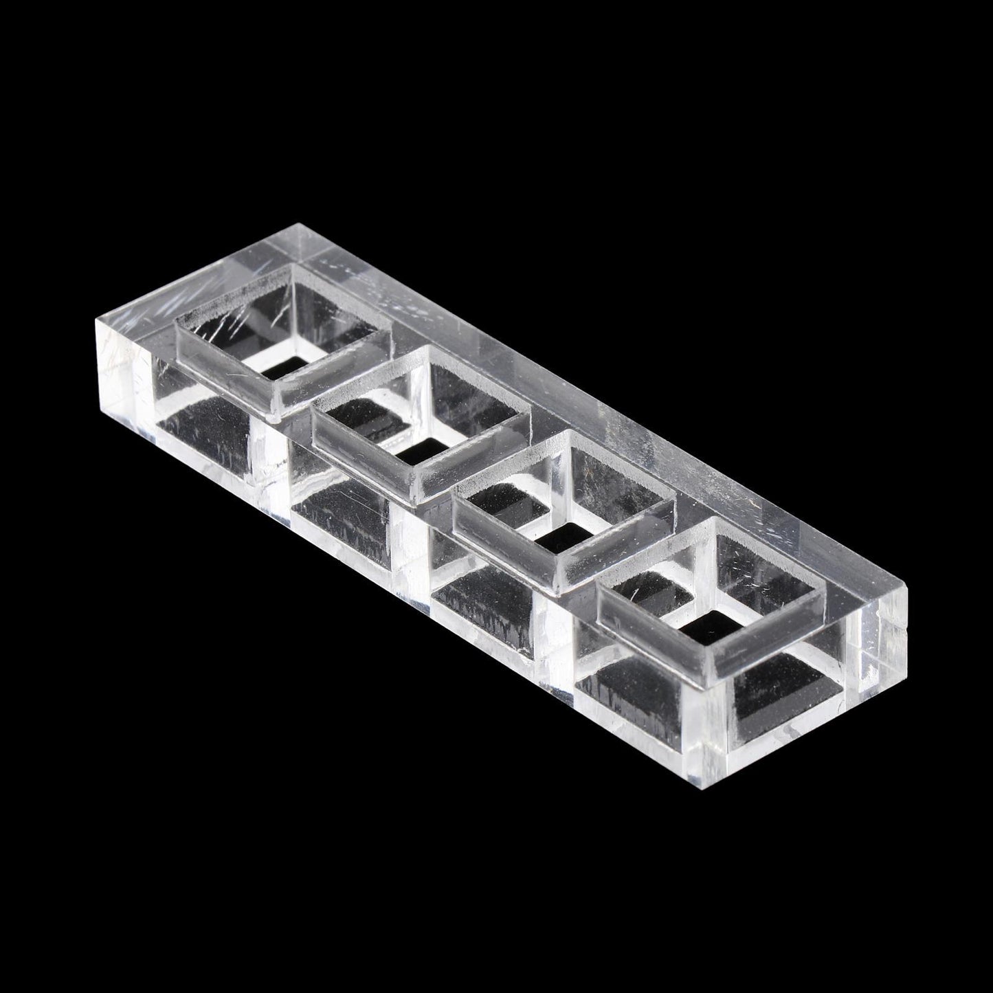 Clear Switch Tester Base Acrylic Plate for Cherry Mx Switch 1x4 board