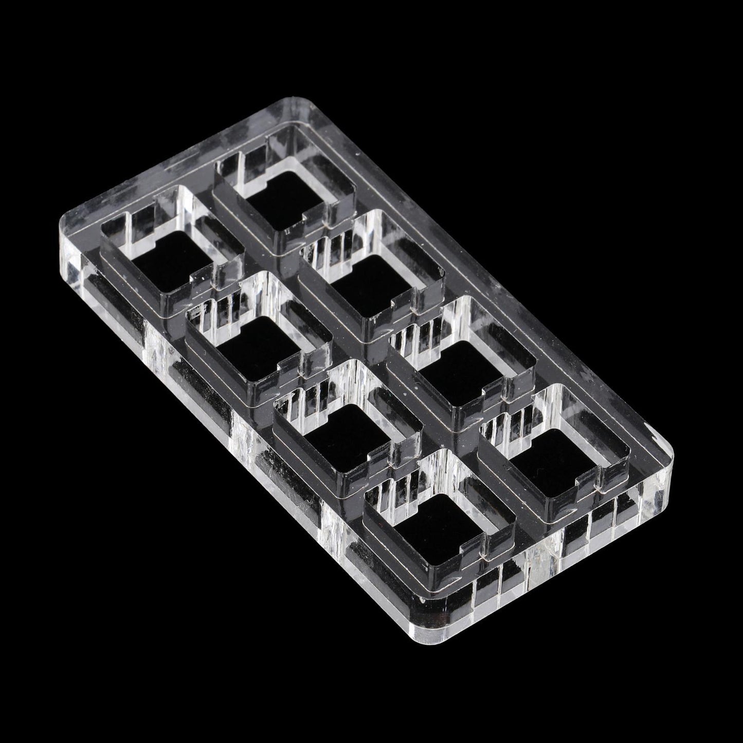 Clear Switch Tester Base Acrylic Plate for Cherry Mx Switch 2x4 board