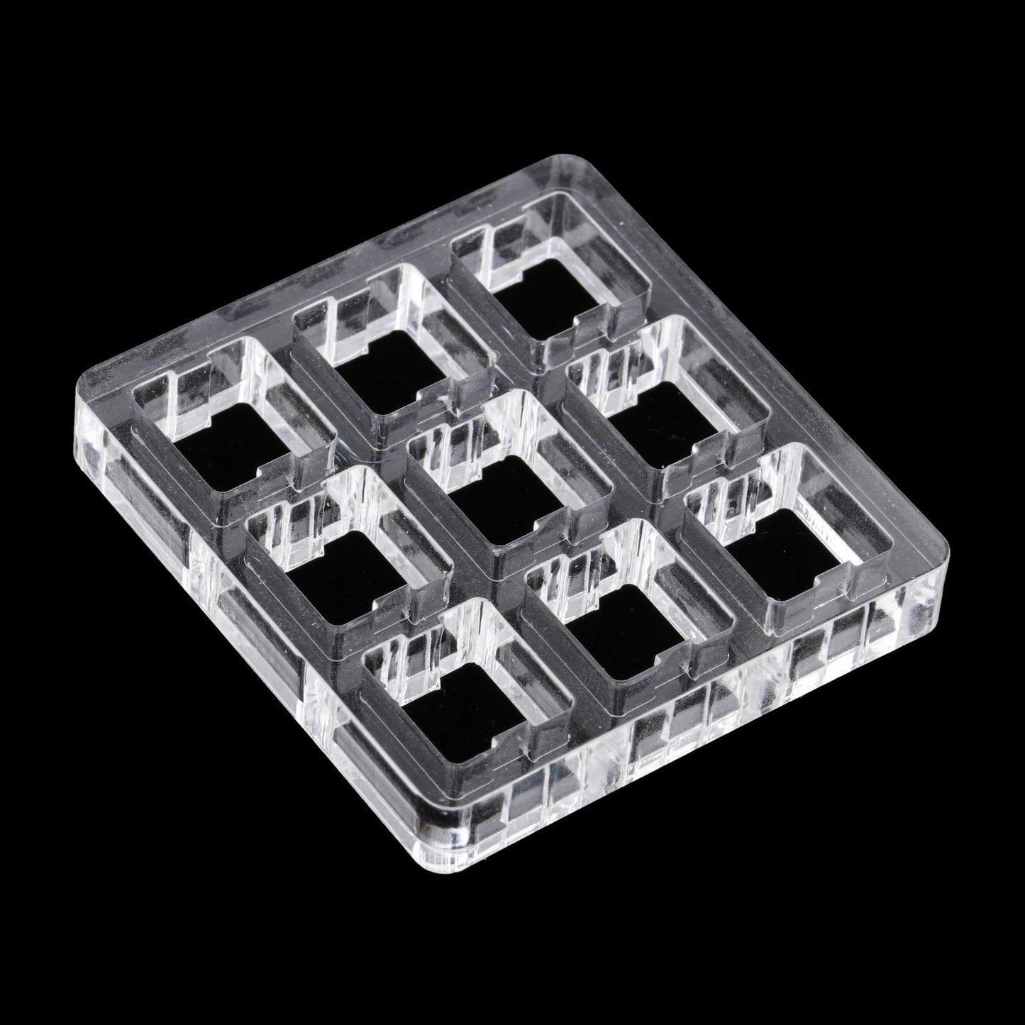 Clear Switch Tester Base Acrylic Plate for Cherry Mx Switch 3x3 board