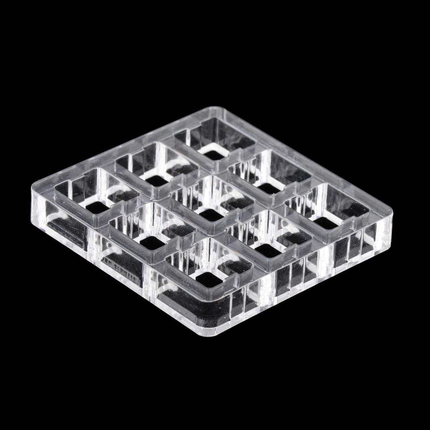 Clear Switch Tester Base Acrylic Plate for Cherry Mx Switch 3x3 board