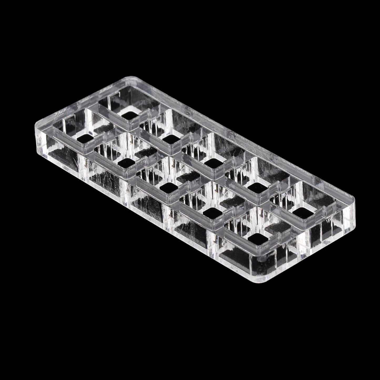 Clear Switch Tester Base Acrylic Plate for Cherry Mx Switch 2x5 board