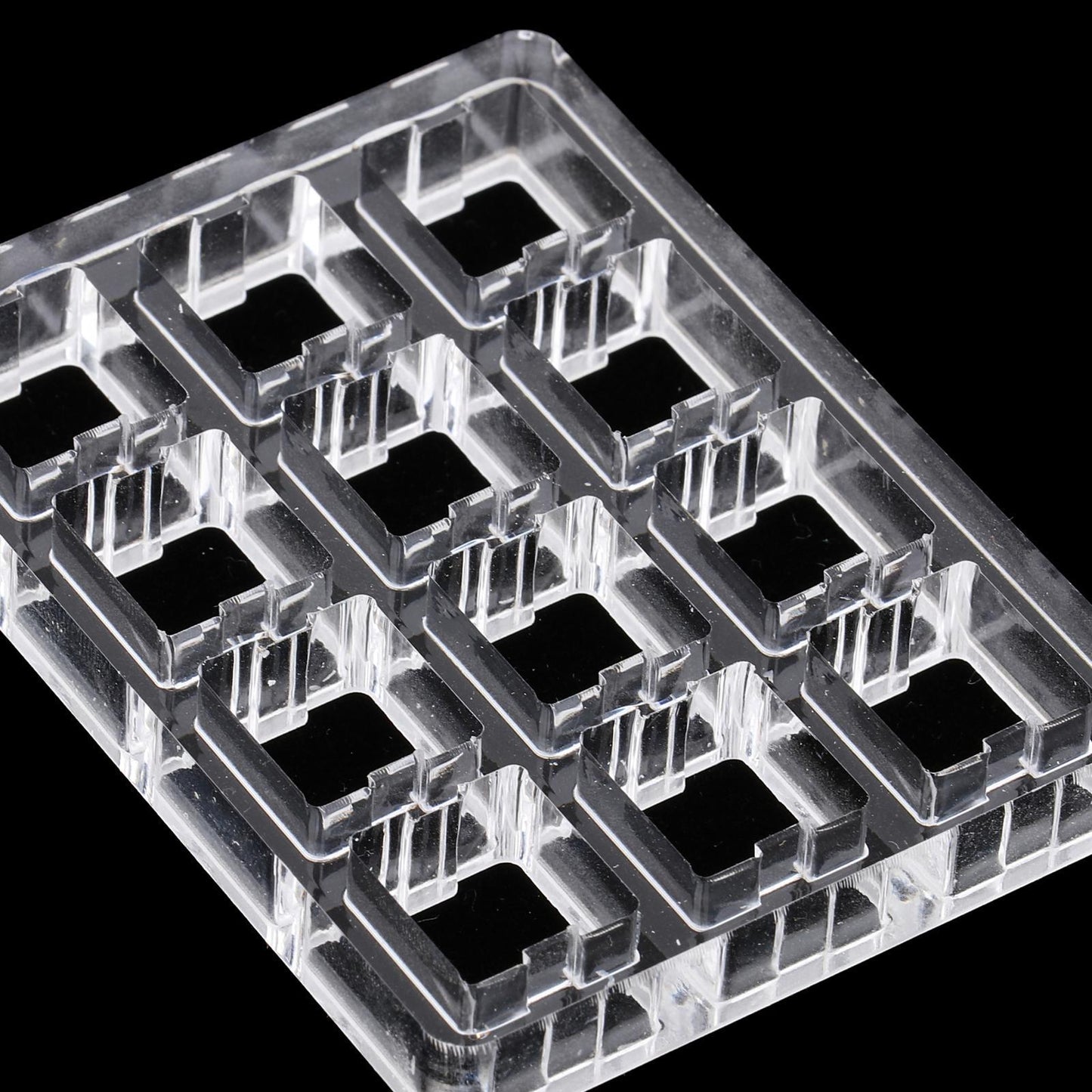 Clear Switch Tester Base Acrylic Plate for Cherry Mx Switch 3x4 board
