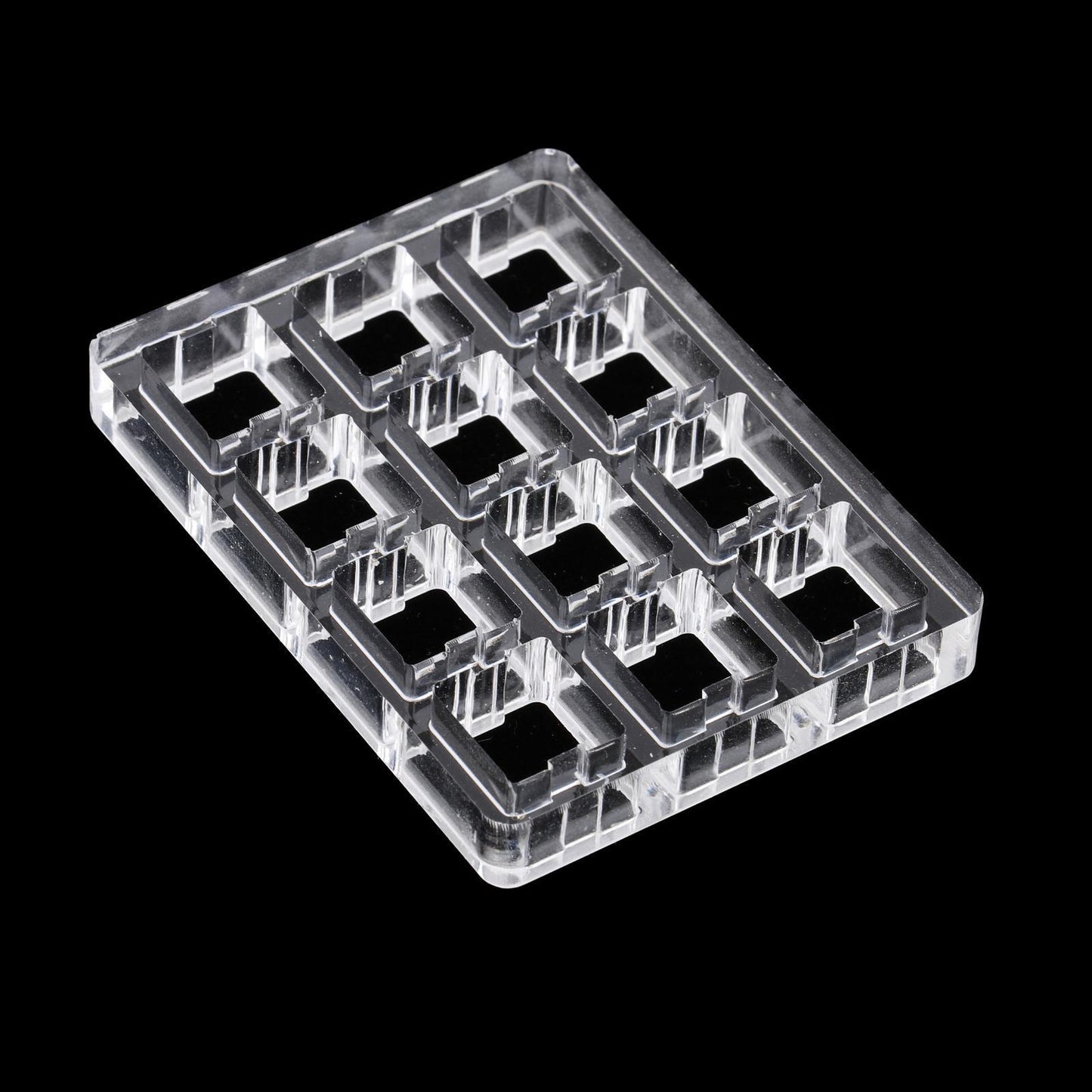 Clear Switch Tester Base Acrylic Plate for Cherry Mx Switch 3x4 board