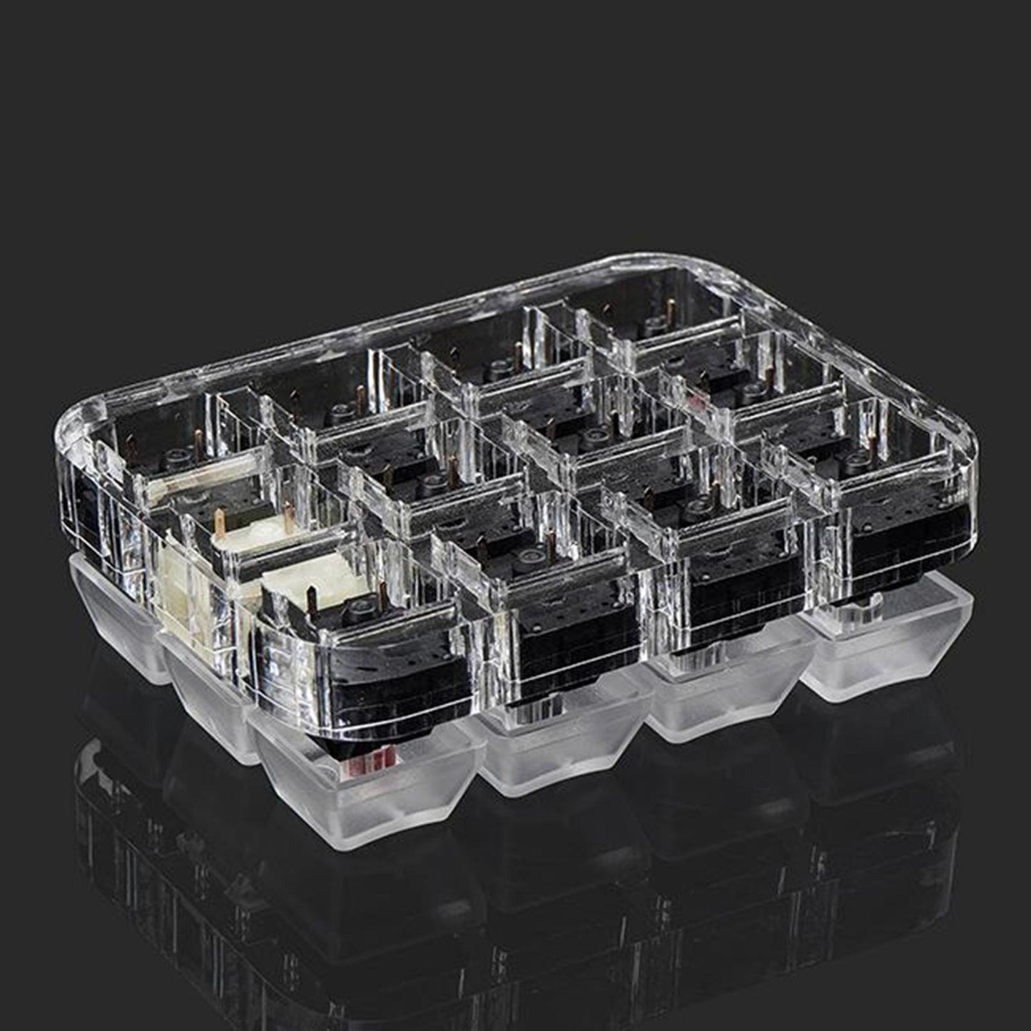 Clear Switch Tester Base Acrylic Plate for Cherry Mx Switch 3x4 board