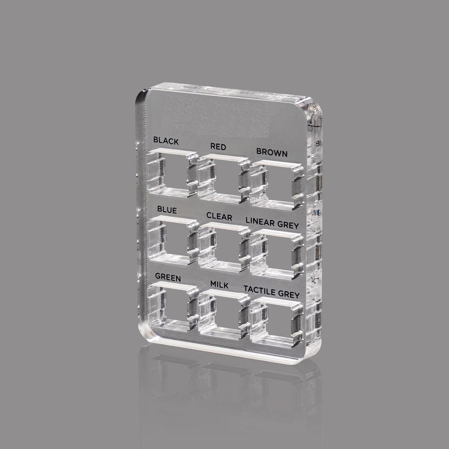 9-Key for Cherry MX Switches Shaft Switch Tester 9 Key Translucent Keycap