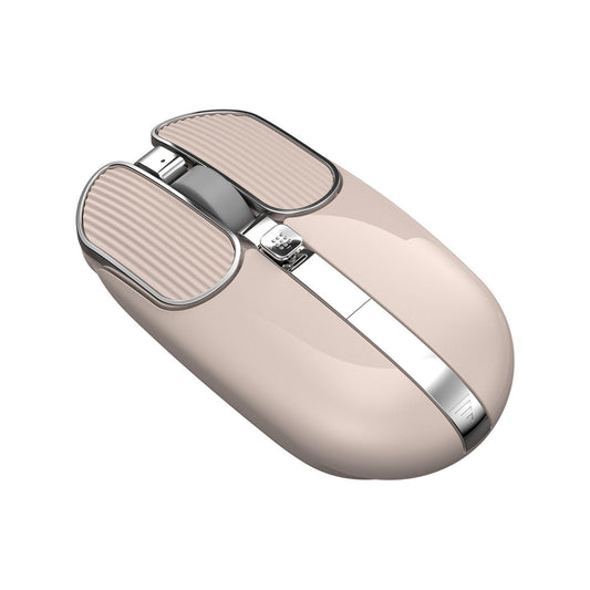 NEW 2.4G Wireless Silence Gaming Mouse Ergonomic Rechargeable 8 Button Mice Milk Tea