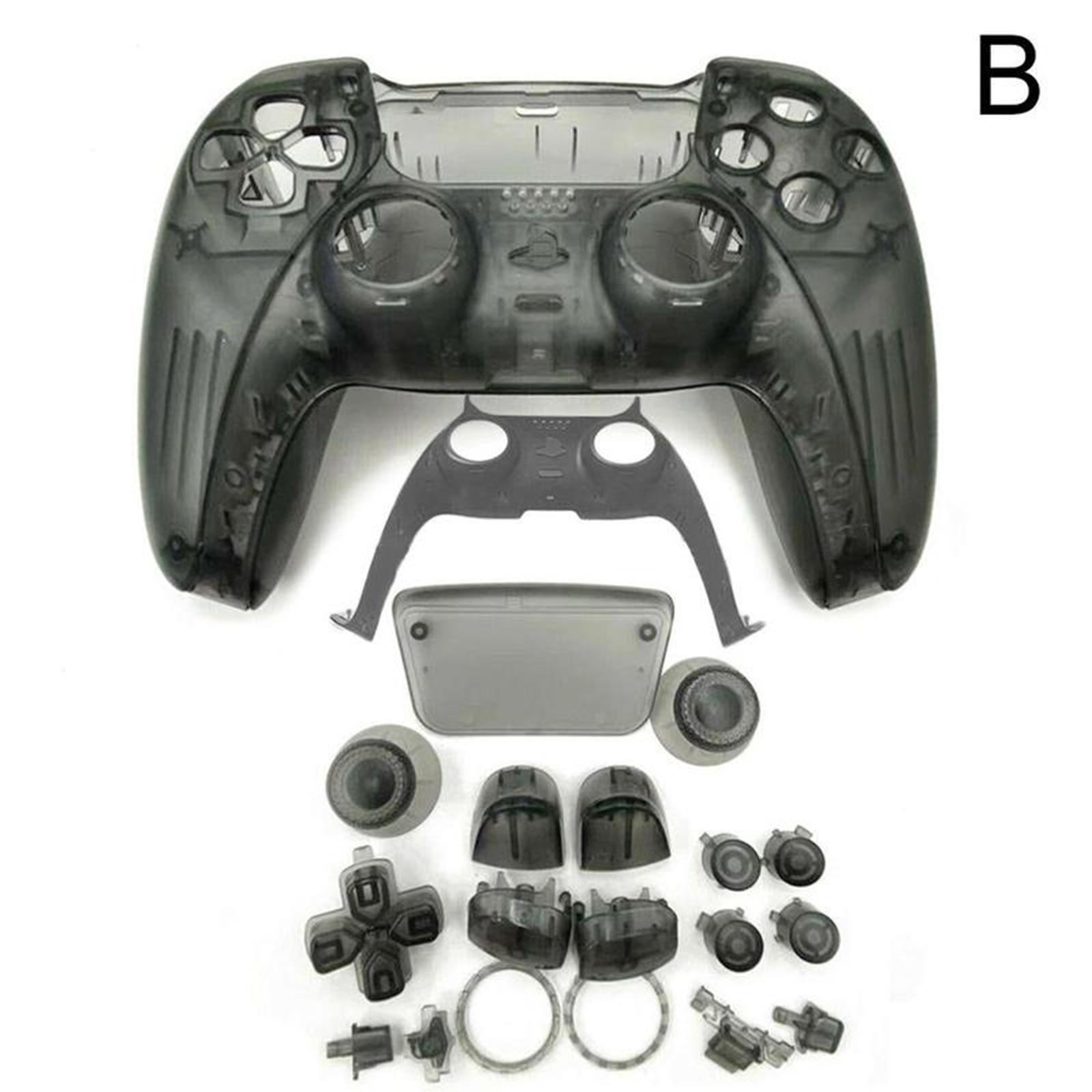Transparent Gamepad Cover Touch Pad Cover For PS5 Controller Black