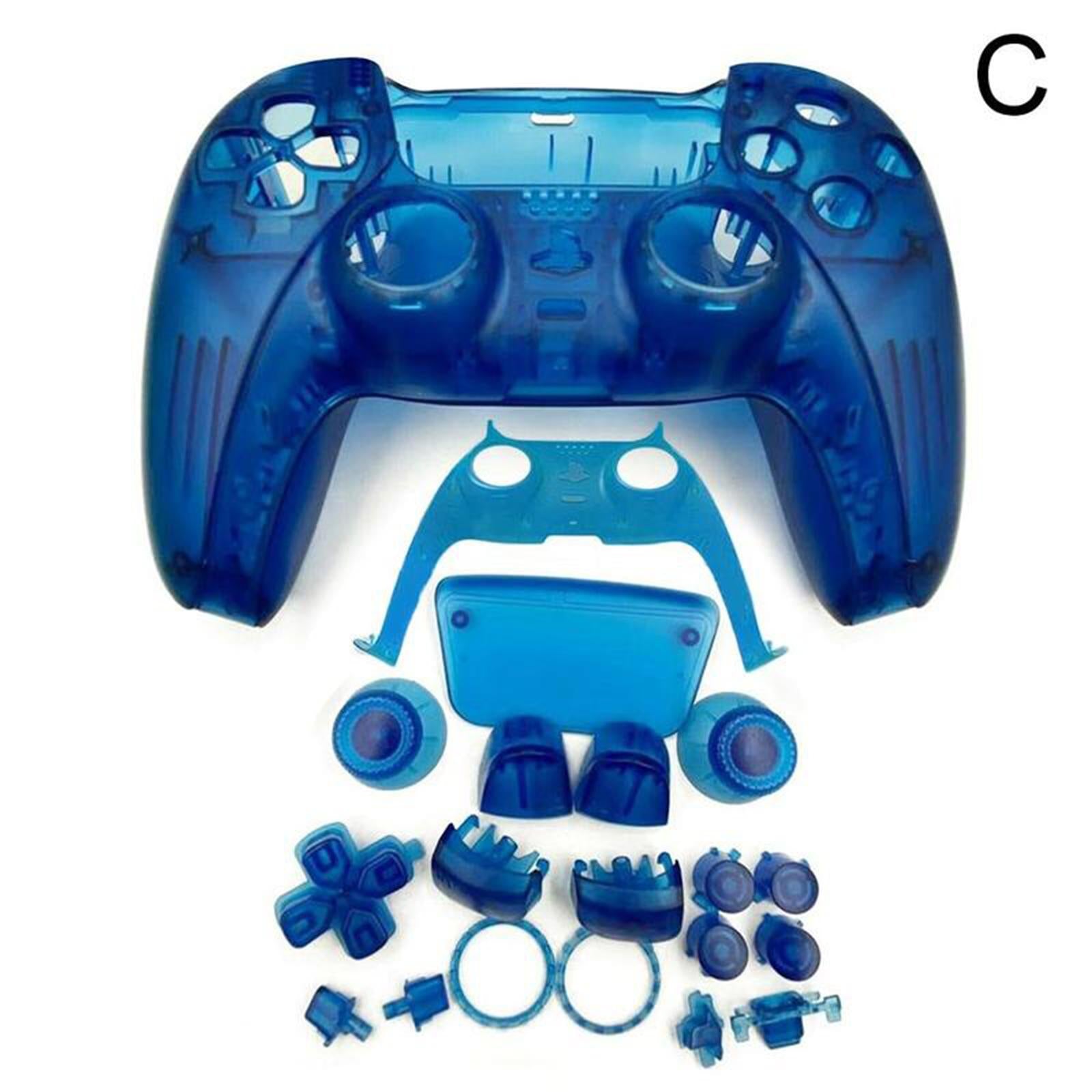 Transparent Gamepad Cover Touch Pad Cover For PS5 Controller Blue