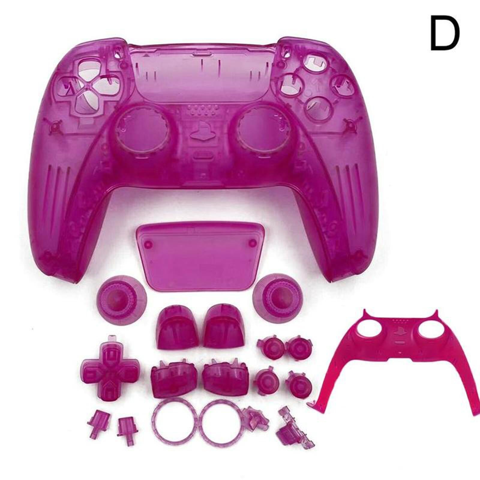 Transparent Gamepad Cover Touch Pad Cover For PS5 Controller Purple