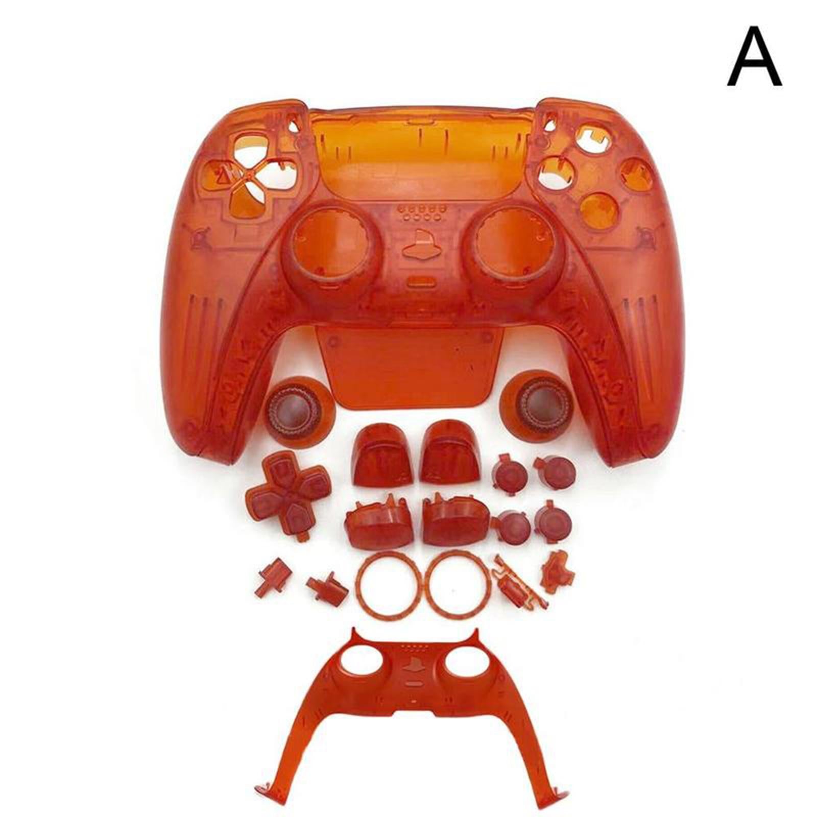 Transparent Gamepad Cover Touch Pad Cover For PS5 Controller Red