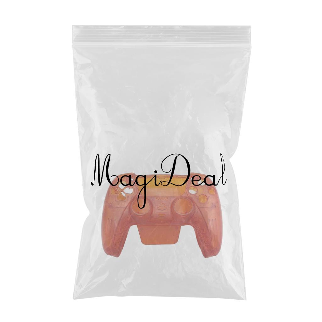Transparent Gamepad Cover Touch Pad Cover For PS5 Controller Red