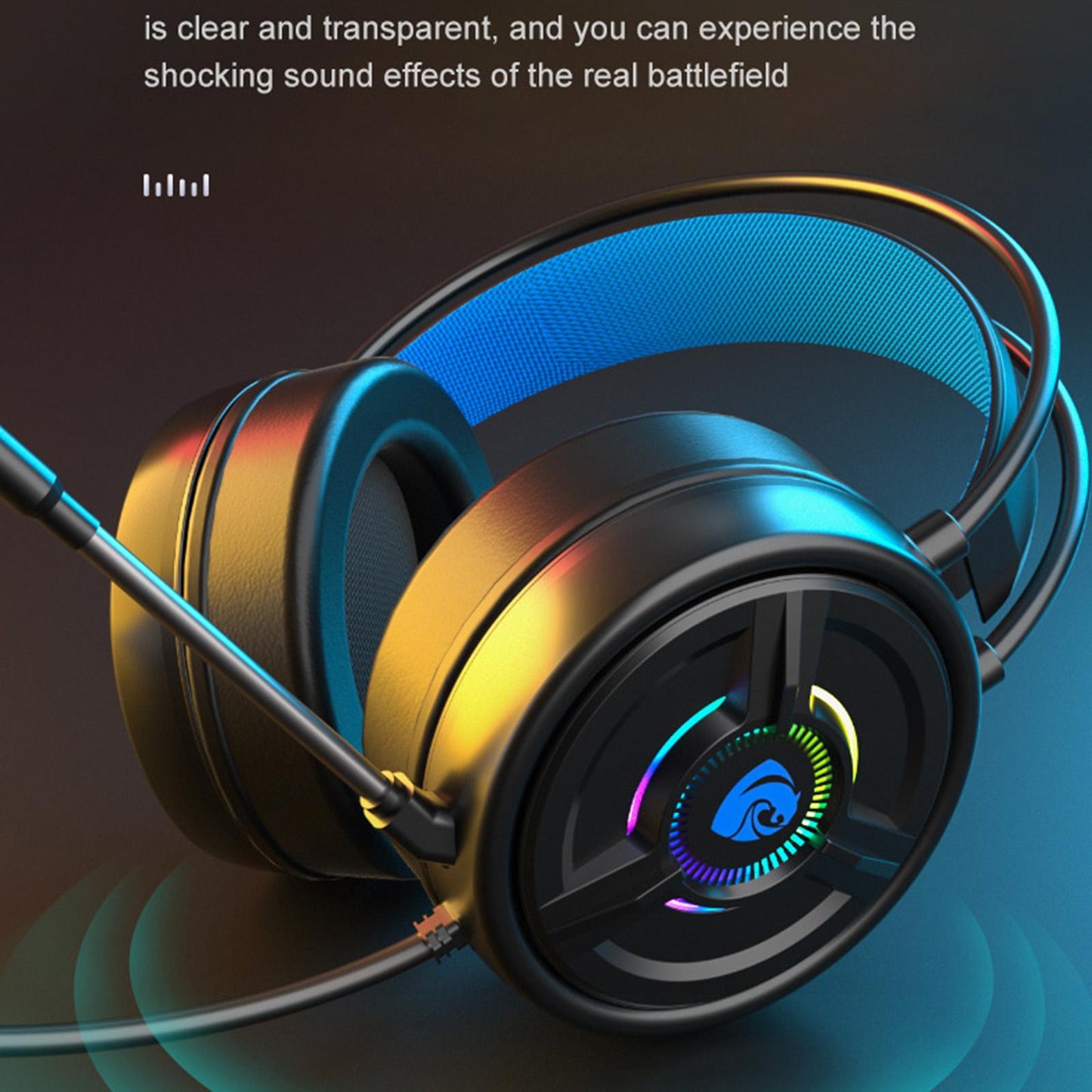 PSH-200 3.5mm Gaming Headset Headphone w/Mic for PC Laptop White