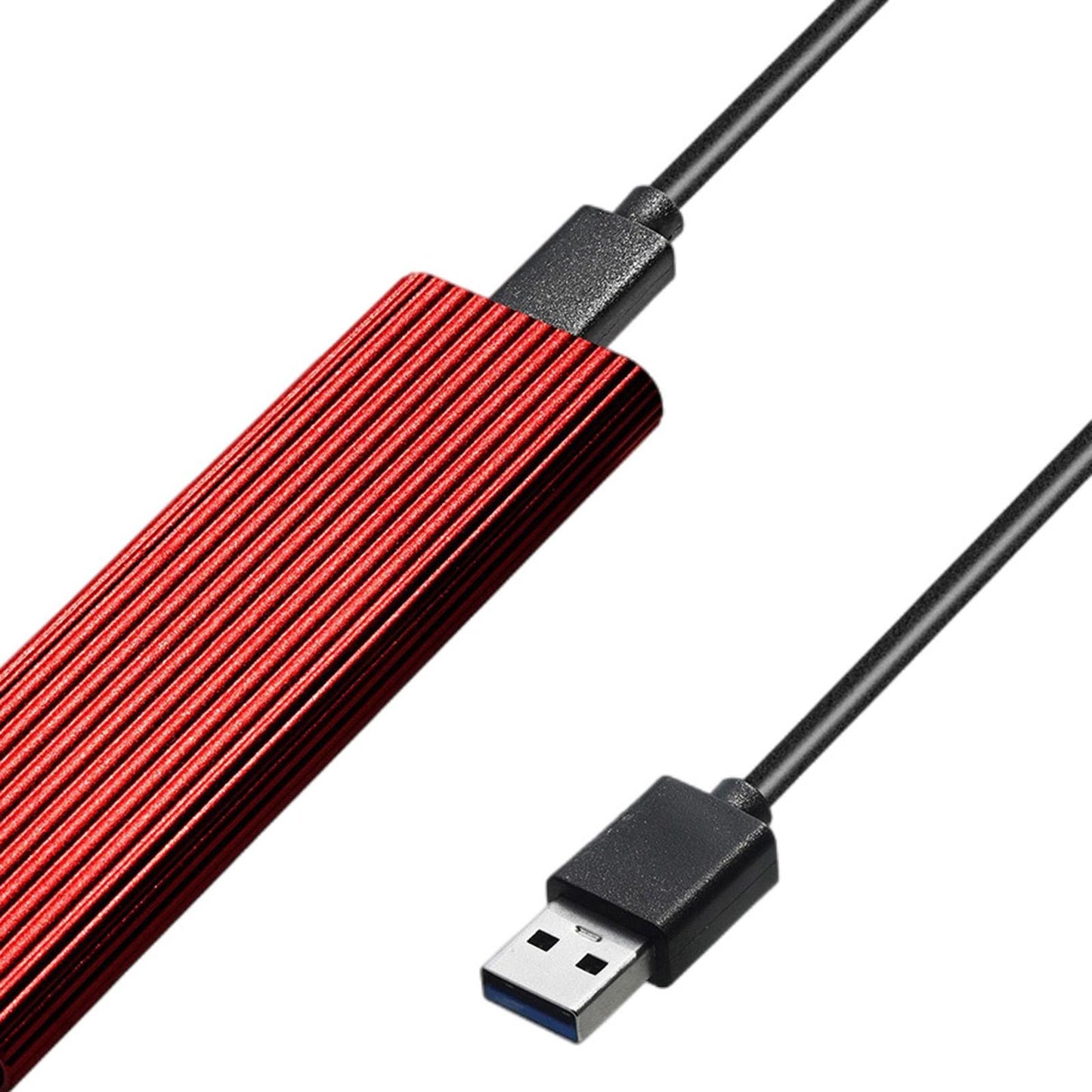 USB 3.0 to NGFF M.2 B Key SSD External Enclosure Case Cover Adapter Red