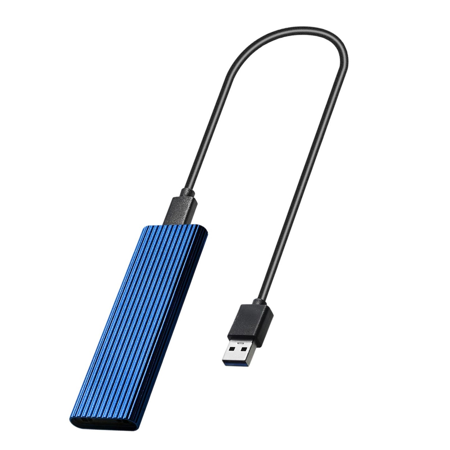 USB 3.0 to NGFF M.2 B Key SSD External Enclosure Case Cover Adapter Blue