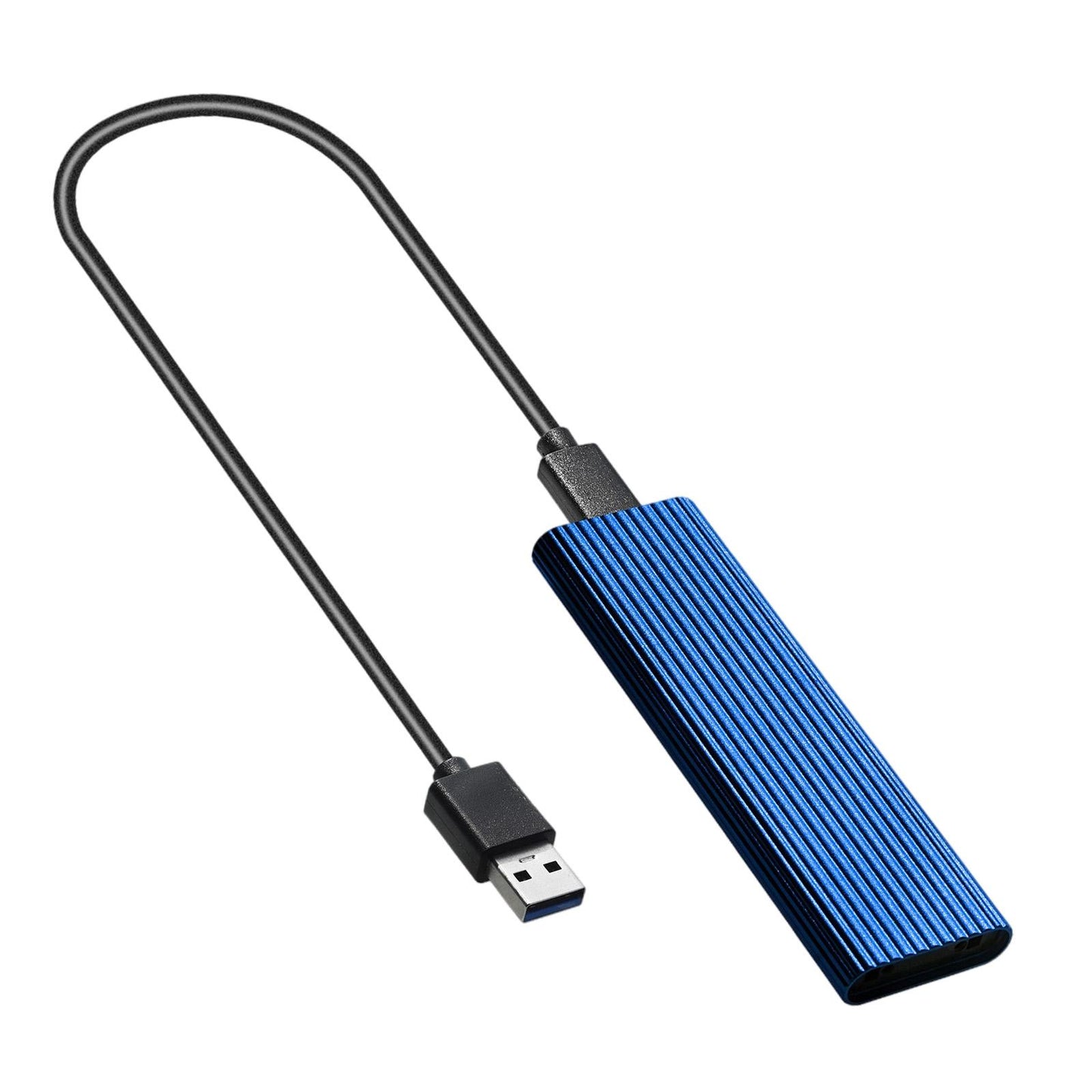 USB 3.0 to NGFF M.2 B Key SSD External Enclosure Case Cover Adapter Blue
